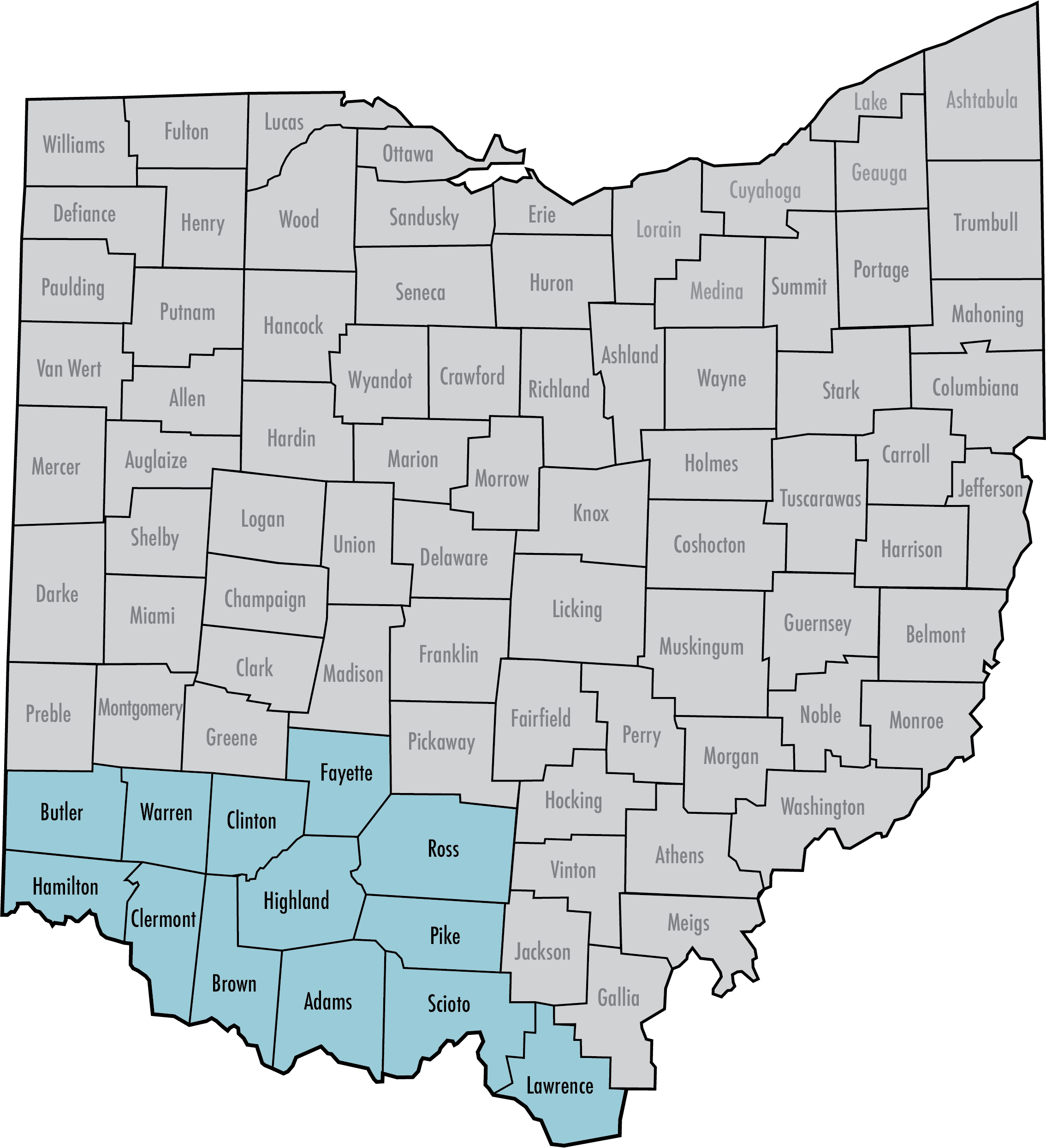 Southwest Region Map